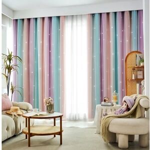 Pastel Striped Curtains